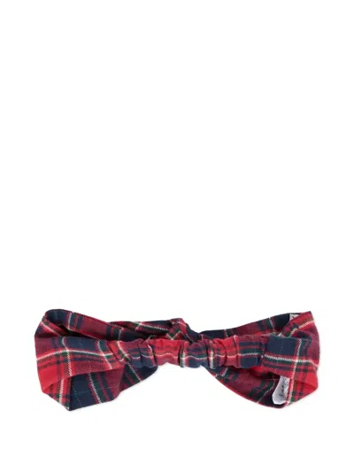 Nanán Tartan Bow Headband In Multi