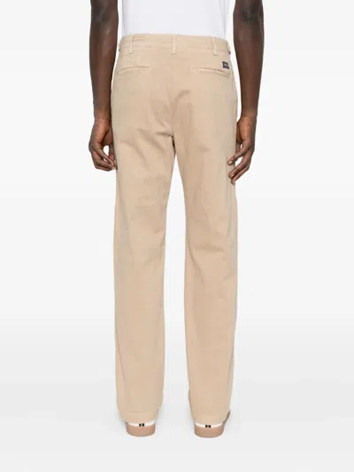 40 Weft Stretch-cotton Pants In Neutral