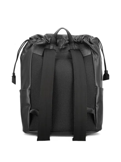 Fendi Flap Backpack In Black