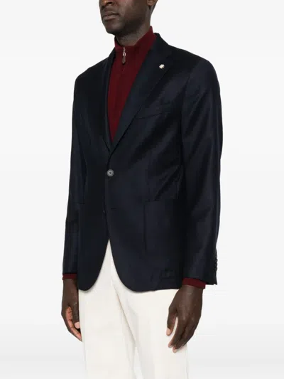 Manuel Ritz Wool Blazer In Black