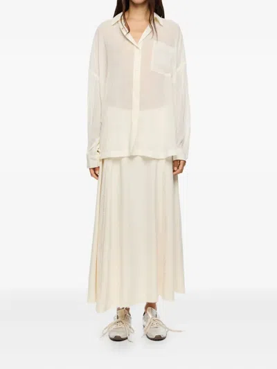 Bimba Y Lola Flared A-line Midi Skirt In Neutral