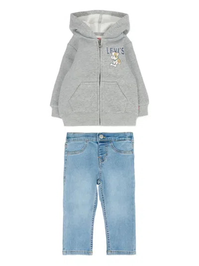 Levi's Logo-motif Trousers Set (set Of Three) In Green