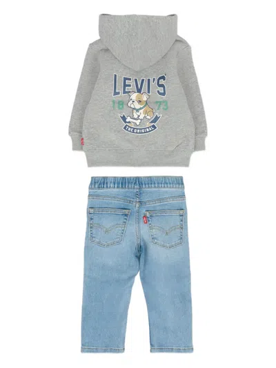 Levi's Logo-motif Trousers Set (set Of Three) In Green