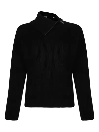 P.a.r.o.s.h . Turtleneck Knit Sweater In Black