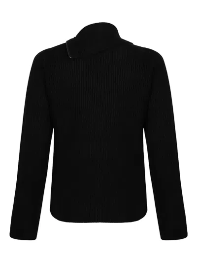 P.a.r.o.s.h . Turtleneck Knit Sweater In Black