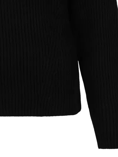 P.a.r.o.s.h . Turtleneck Knit Sweater In Black