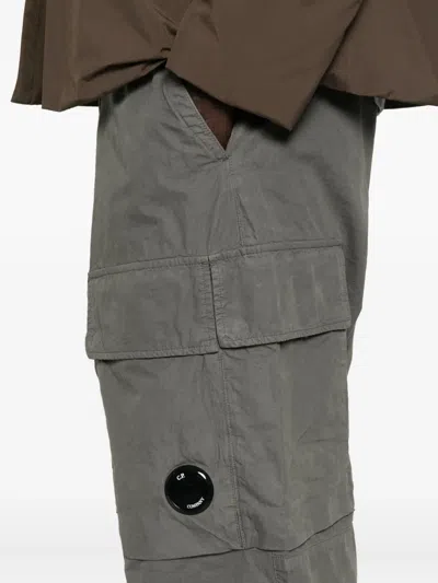 C.p. Company Cotton Trousers In Gray