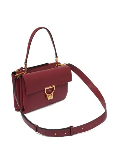 Coccinelle Arlettis Tote Bag In Burgundy