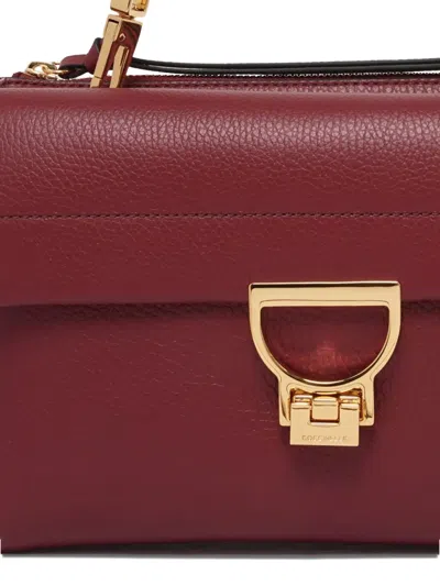 Coccinelle Arlettis Tote Bag In Burgundy