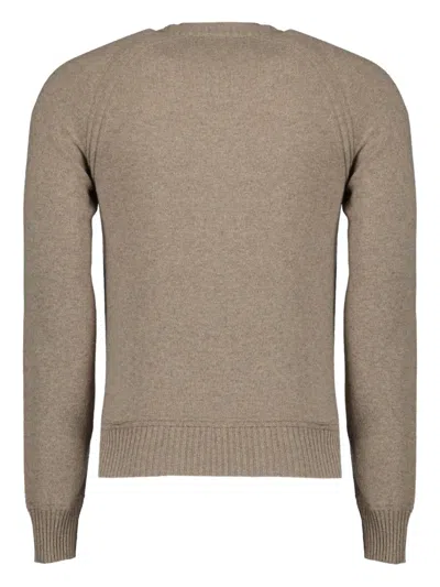 K-way Beige Crew Neck Sweater In Neutral