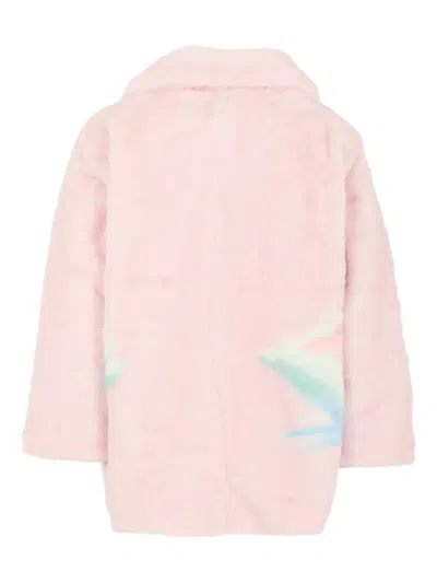 Stella Mccartney Swan-motif Coat In Pink