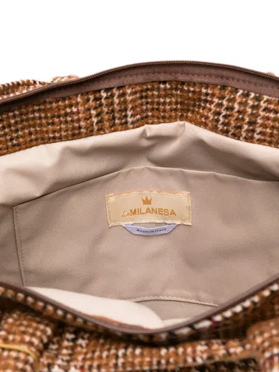 格纹流苏托特包