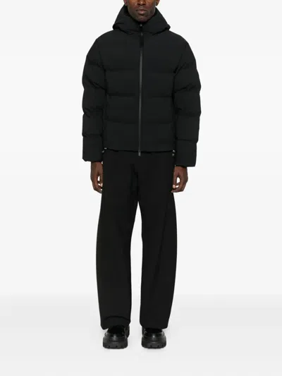 Moncler Black Nylon Fusian Down Jacket In Black