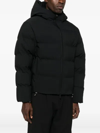 Moncler Black Nylon Fusian Down Jacket In Black