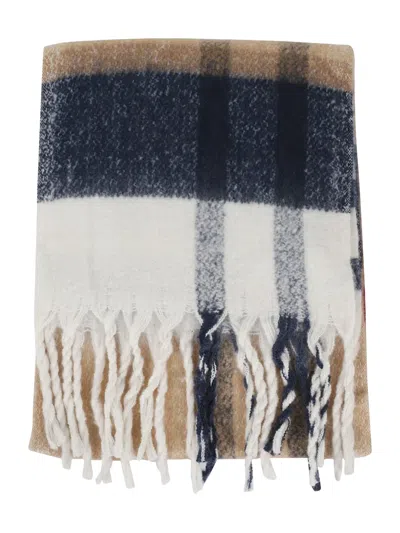Barbour Isla Hessian Tartan Boucle Scarf In Multi