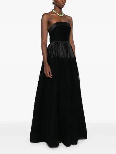 Viktor & Rolf Ruffled Gown In Black
