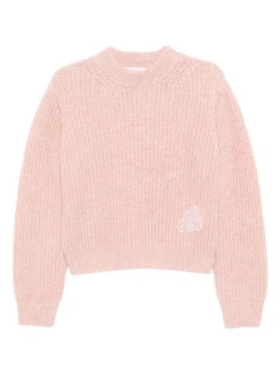 Cecilie Bahnsen Bega Pullover Fisherman Knit Soft Pink
