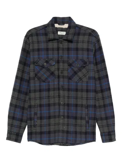 Alley Docks 963 Plaid Shirt In Blue