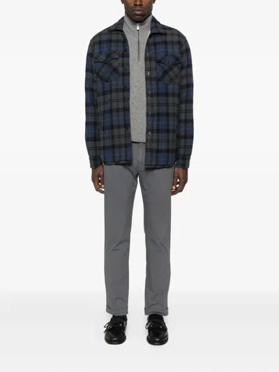 Alley Docks 963 Plaid Shirt In Blue