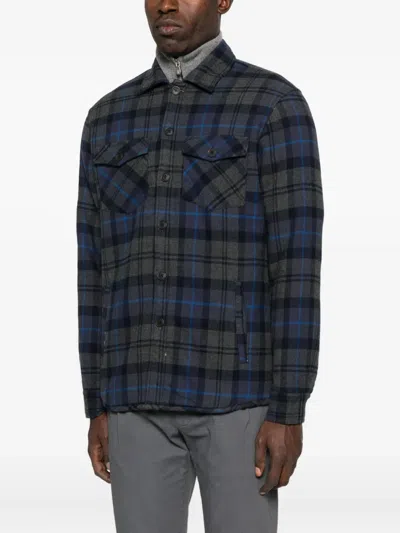 Alley Docks 963 Plaid Shirt In Blue