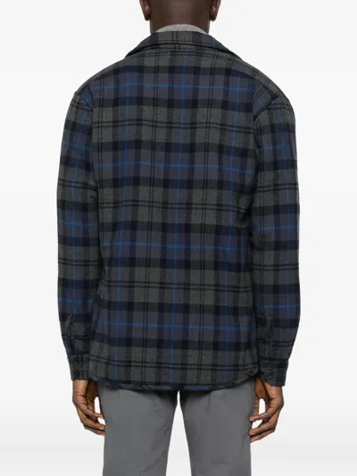 Alley Docks 963 Plaid Shirt In Blue