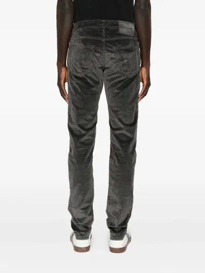 Jacob Cohen Tailored Straight Leg Trousers With Clean Lines In Gray