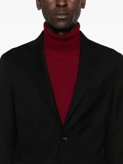 Manuel Ritz Wool Blazer In Black