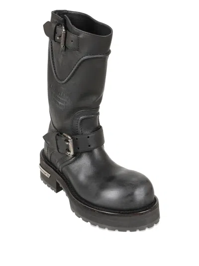 Balenciaga Woman Black Boots In Black