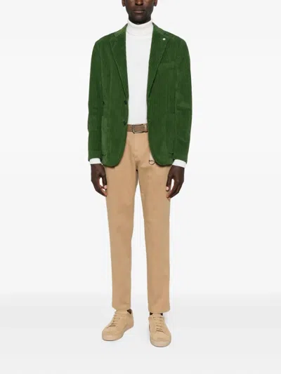 Manuel Ritz Corduroy Blazer In Green