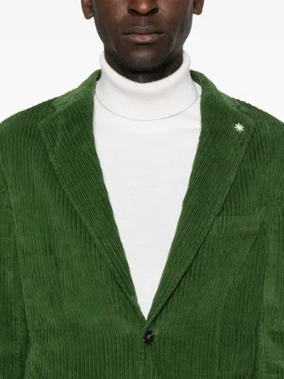 Manuel Ritz Corduroy Blazer In Green