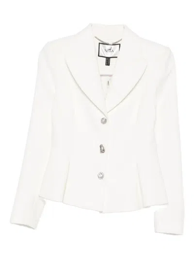 晶饰单排扣西装夹克