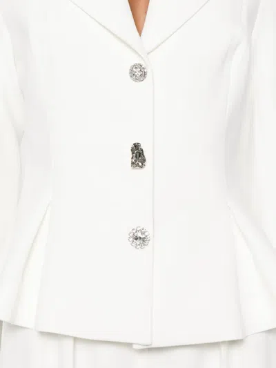 晶饰单排扣西装夹克