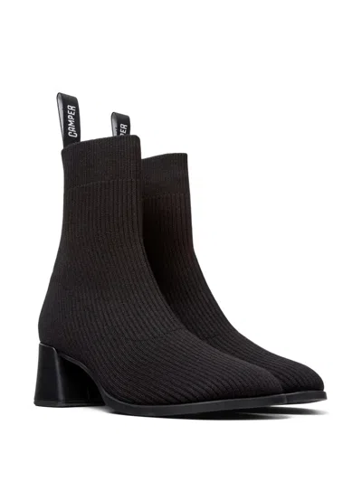 Camper Kora Square Toe Boot In Brown
