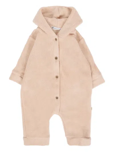 连帽搭扣连体衣套装