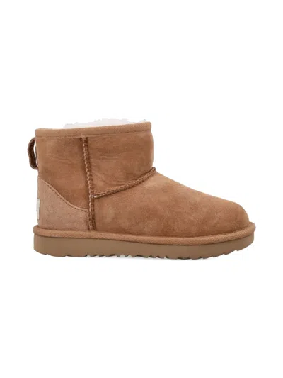 Ugg Pull-tab Stitch-trim Boots In Brown