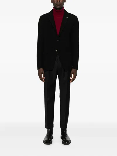 Manuel Ritz Single-breasted Blazer In Black