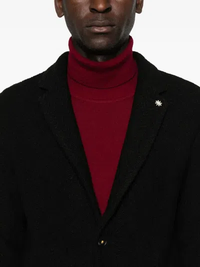 Manuel Ritz Single-breasted Blazer In Black