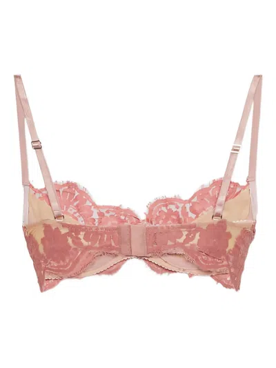 Dsquared2 Floral-lace Bra In Pink
