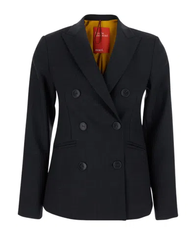 Merci Long-sleeved Suit Jacket In Black