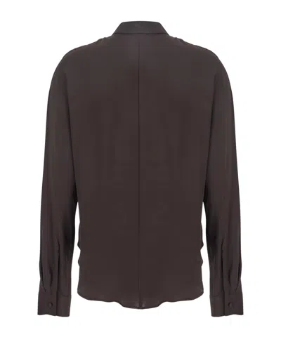 Merci Long Sleeve Shirt In Brown