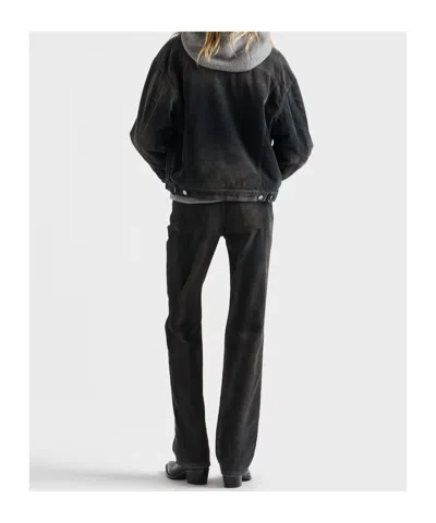 Prada Corduroy Blouson Jacket In Black