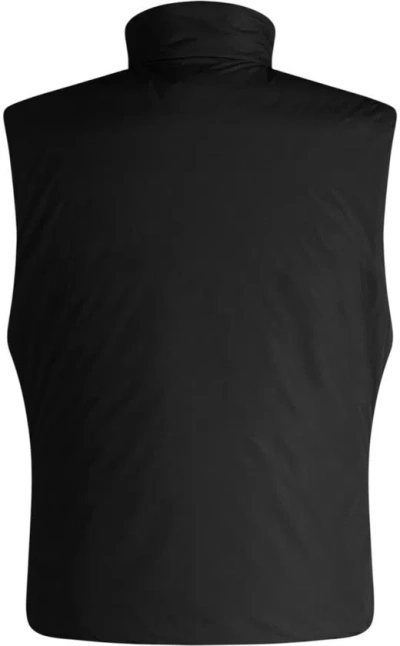 Hugo Boss Zip-front Waistcoat In Black