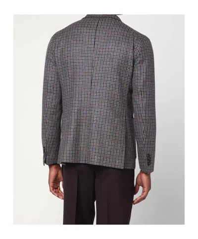 Tagliatore Houndstooth Single-breasted Blazer In Multi