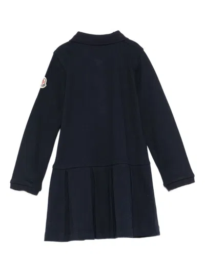 Moncler Long-sleeved Skirt In Blue