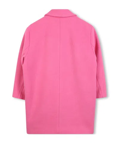 Marc Jacobs Embroidered Buttoned Coat In Pink