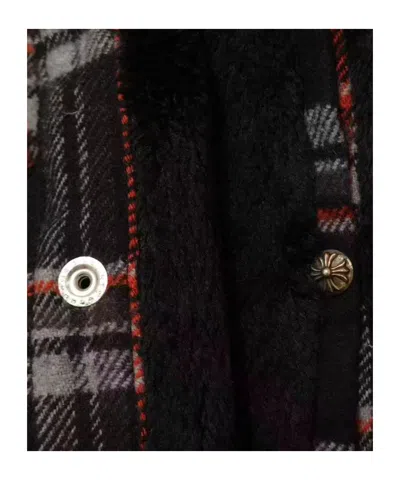 Chrome Hearts Plaid Shirt In Black