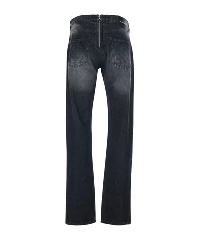 Jordanluca Zip-pocket Logo-patch Jeans In Black