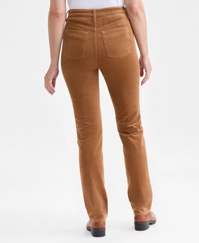 Style & Co Petite Straight-leg Corduroy Jeans, Created For Macy's In Gold