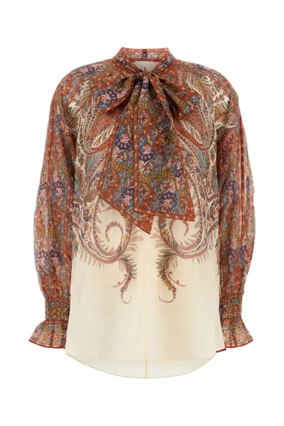 Zimmermann Layered Multicolour Dress With Paisley Patterns