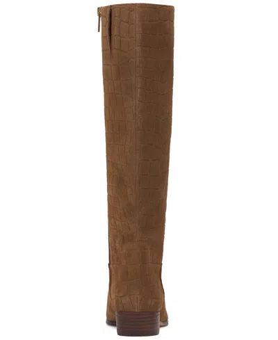 Vince Camuto Women's Pavla Knee-high Snip-toe Boots In Brown